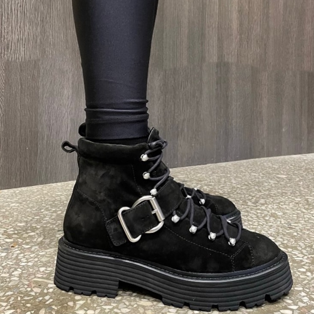 Leather Combat Boots
